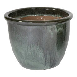 Bloempot Glazed Hp001 - D30 X H25cm - Groen