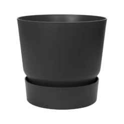 Elho Bloempot Greenville Rond 40cm - Living Black