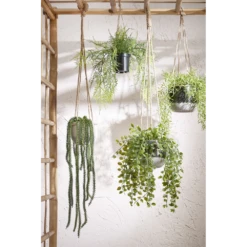 Hangpot Resa - D13,5 X H11,5cm - Donkergrijs -Bloempot Kortings Winkel hangpot resa d13 5 x h11 5cm donkergrijs hangpot 3 1