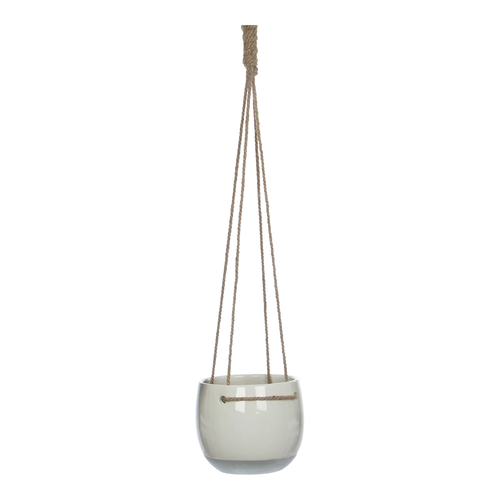 Hangpot Resa - d18,5 x h17cm - Wit Hangpot Resa - D18,5 X H17cm - Wit -Bloempot Kortings Winkel