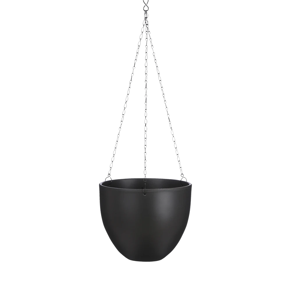 Hangpot Tusca - d22.5 x h19.5cm - Donkergrijs Hangpot Tusca - D22.5 X H19.5cm - Donkergrijs -Bloempot Kortings Winkel hangpot tusca d22 5 h19 5 donkergrijs hangpot 1 5