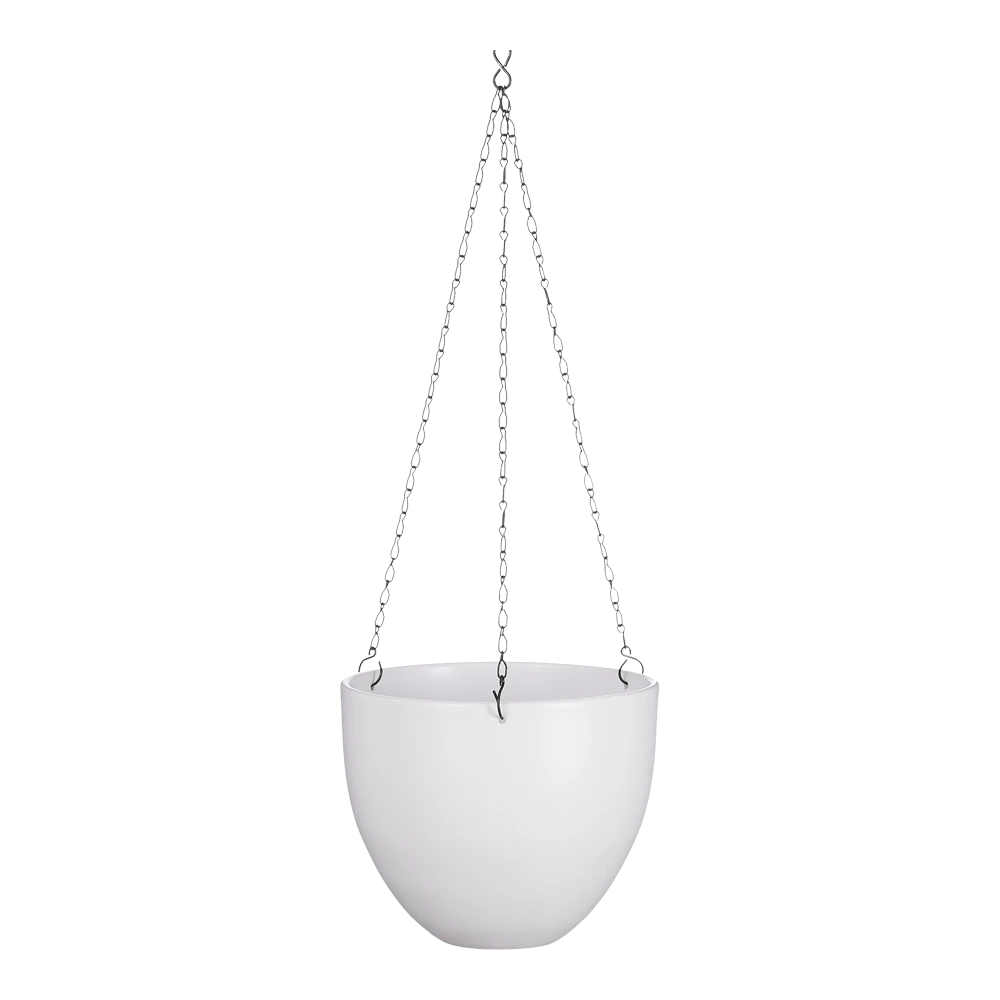 Hangpot Tusca - d22.5 x h19.5cm - Wit Hangpot Tusca - D22.5 X H19.5cm - Wit -Bloempot Kortings Winkel hangpot tusca d22 5 h19 5 wit hangpot 1 7