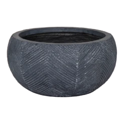 Plantenschaal Iowa Bullet - D31 X H15.5cm - Donkergrijs