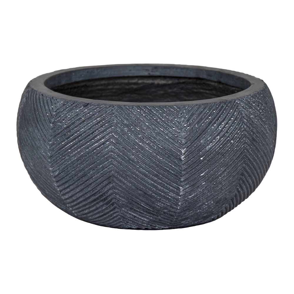 Plantenschaal Iowa bullet - d42 x h21cm - Donkergrijs Plantenschaal Iowa Bullet - D42 X H21cm - Donkergrijs -Bloempot Kortings Winkel iowa bullet bowl graphite d42h21 bloempot 1 5