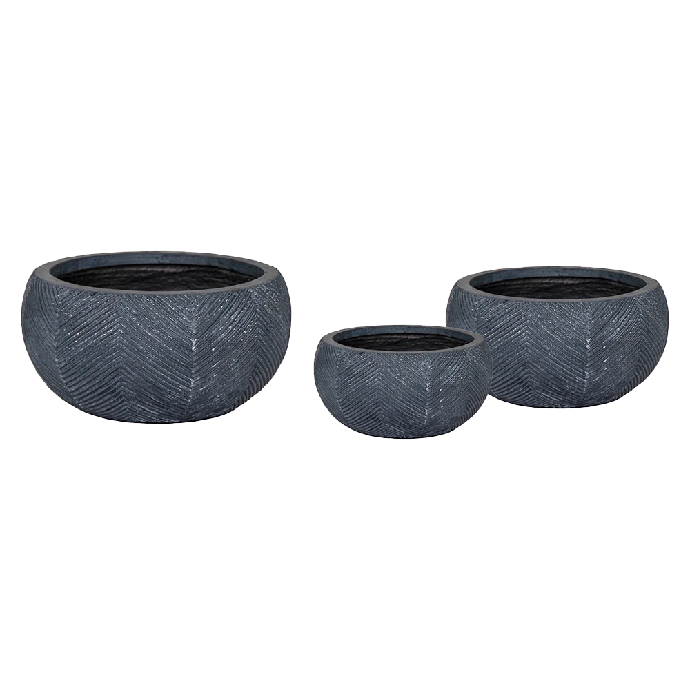 Plantenschaal Iowa bullet - d42 x h21cm - Donkergrijs Plantenschaal Iowa Bullet - D42 X H21cm - Donkergrijs -Bloempot Kortings Winkel iowa bullet bowl graphite d42h21 bloempot 6 5