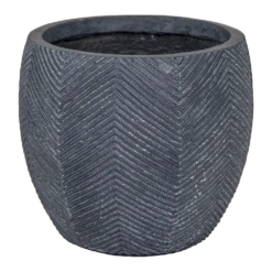 Bloempot Iowa Bullet - D32 X H28.5cm - Donkergrijs