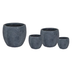 Bloempot Iowa Bullet - D44 X H39cm - Donkergrijs 3 Bloempot Iowa Bullet - D44 X H39cm - Donkergrijs -Bloempot Kortings Winkel iowa bullet graphite d44h39 bloempot 6 5