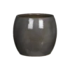 Bloempot Lester - D24 X H22cm - Donkergrijs -Bloempot Kortings Winkel lester pot rond dgrijs h22xd24cm bloempot 1 4