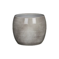 Bloempot Lester - D20 X H18cm - Lichtgrijs