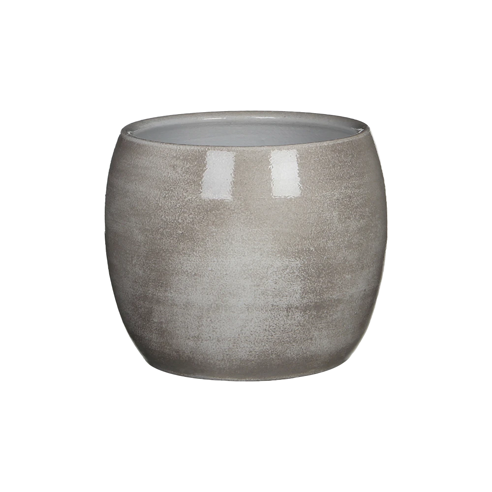 Bloempot Lester - d20 x h18cm - Lichtgrijs Bloempot Lester - D20 X H18cm - Lichtgrijs -Bloempot Kortings Winkel