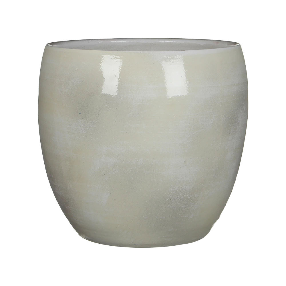 Bloempot Lester - d33 x h31cm - Lichtgrijs Bloempot Lester - D33 X H31cm - Lichtgrijs -Bloempot Kortings Winkel