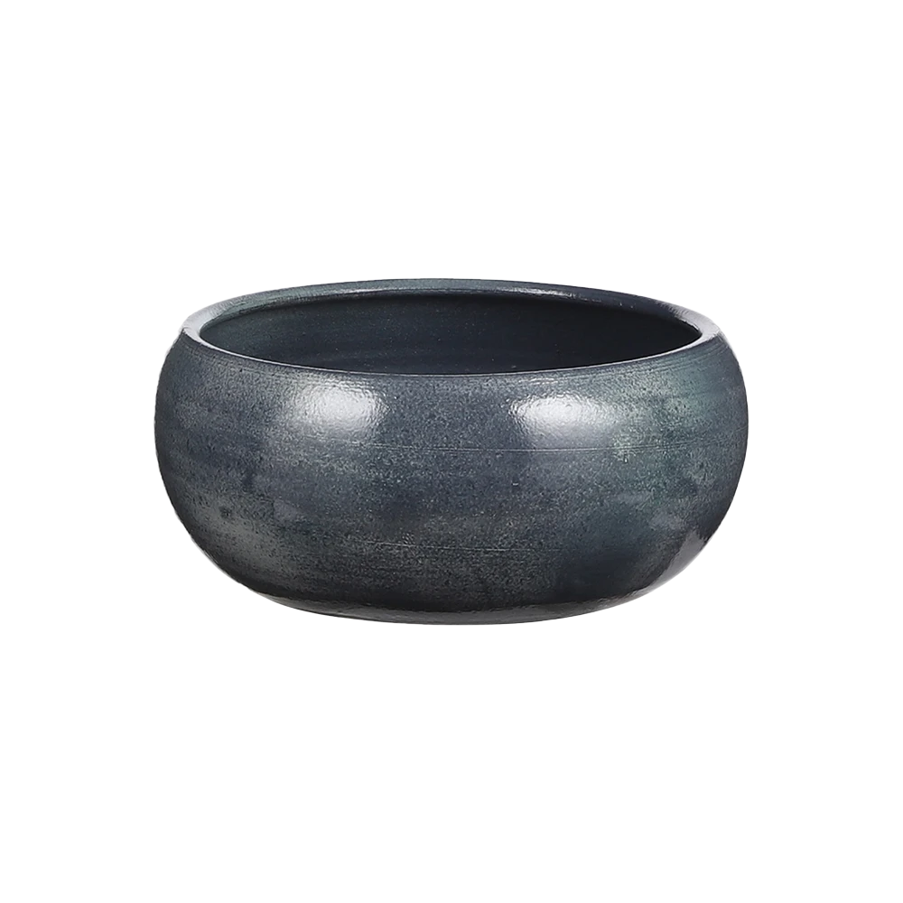 Plantenschaal Lester - d28 x h12cm - Donkerblauw Plantenschaal Lester - D28 X H12cm - Donkerblauw -Bloempot Kortings Winkel