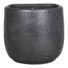 Muur Bloempot Mira - D18 X H16cm - Antraciet -Bloempot Kortings Winkel muurpot mira d18 h16cm industrieel zwart muurpot antraciet 1