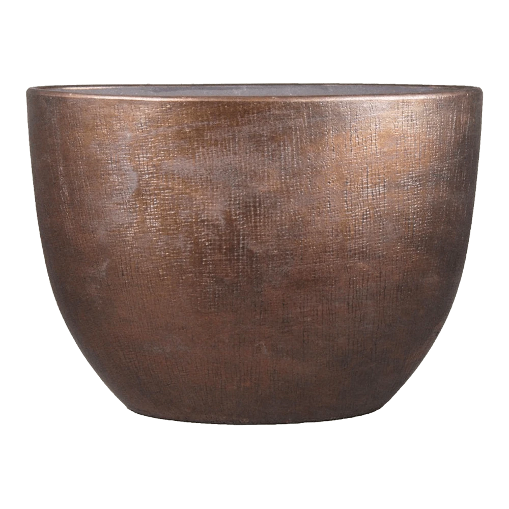 Bloempot Mira ovaal - l50 x b20 x h36cm - Koper Bloempot Mira Ovaal - L50 X B20 X H36cm - Koper -Bloempot Kortings Winkel