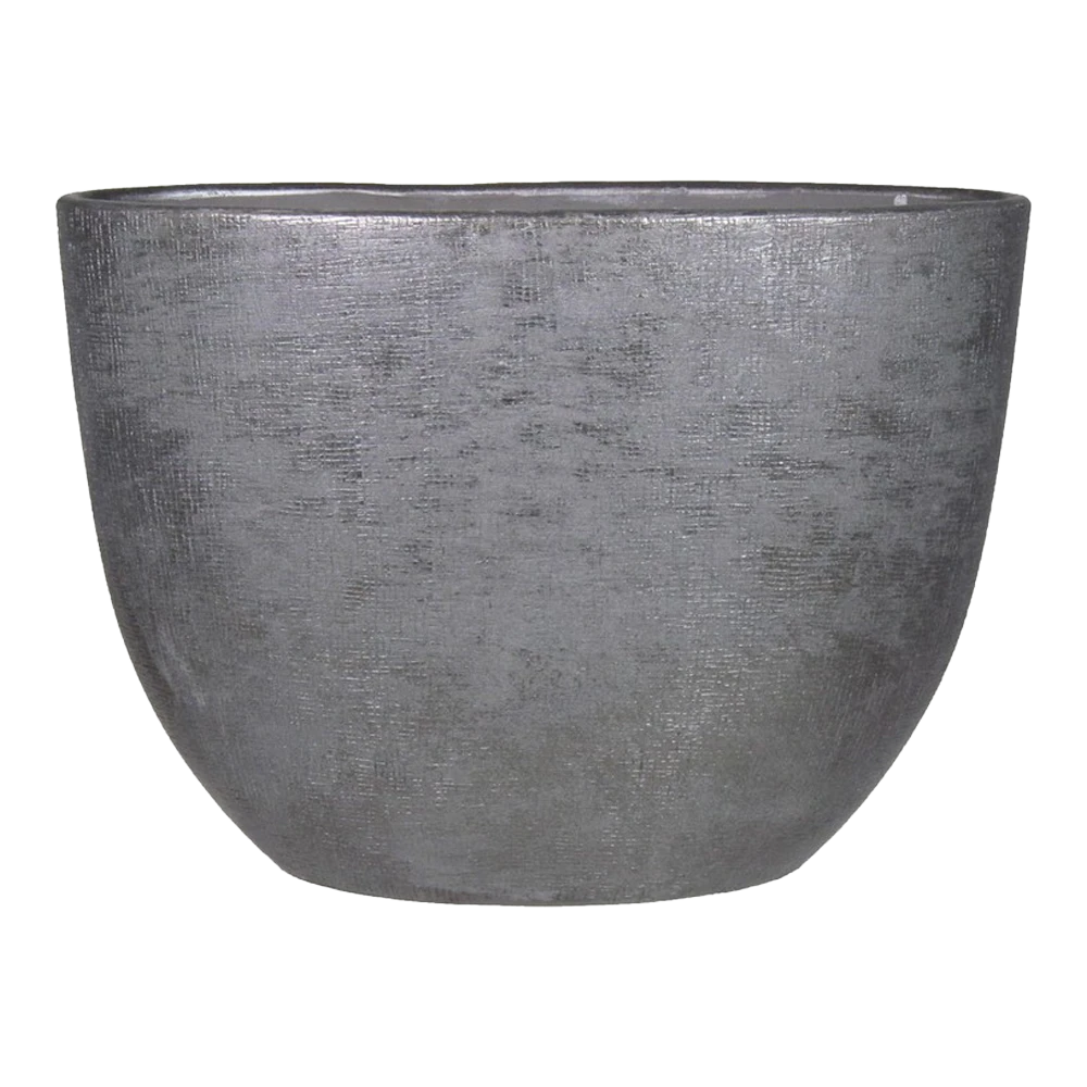 Bloempot Mira ovaal - l50 x b20 x h36cm - Antraciet Bloempot Mira Ovaal - L50 X B20 X H36cm - Antraciet -Bloempot Kortings Winkel