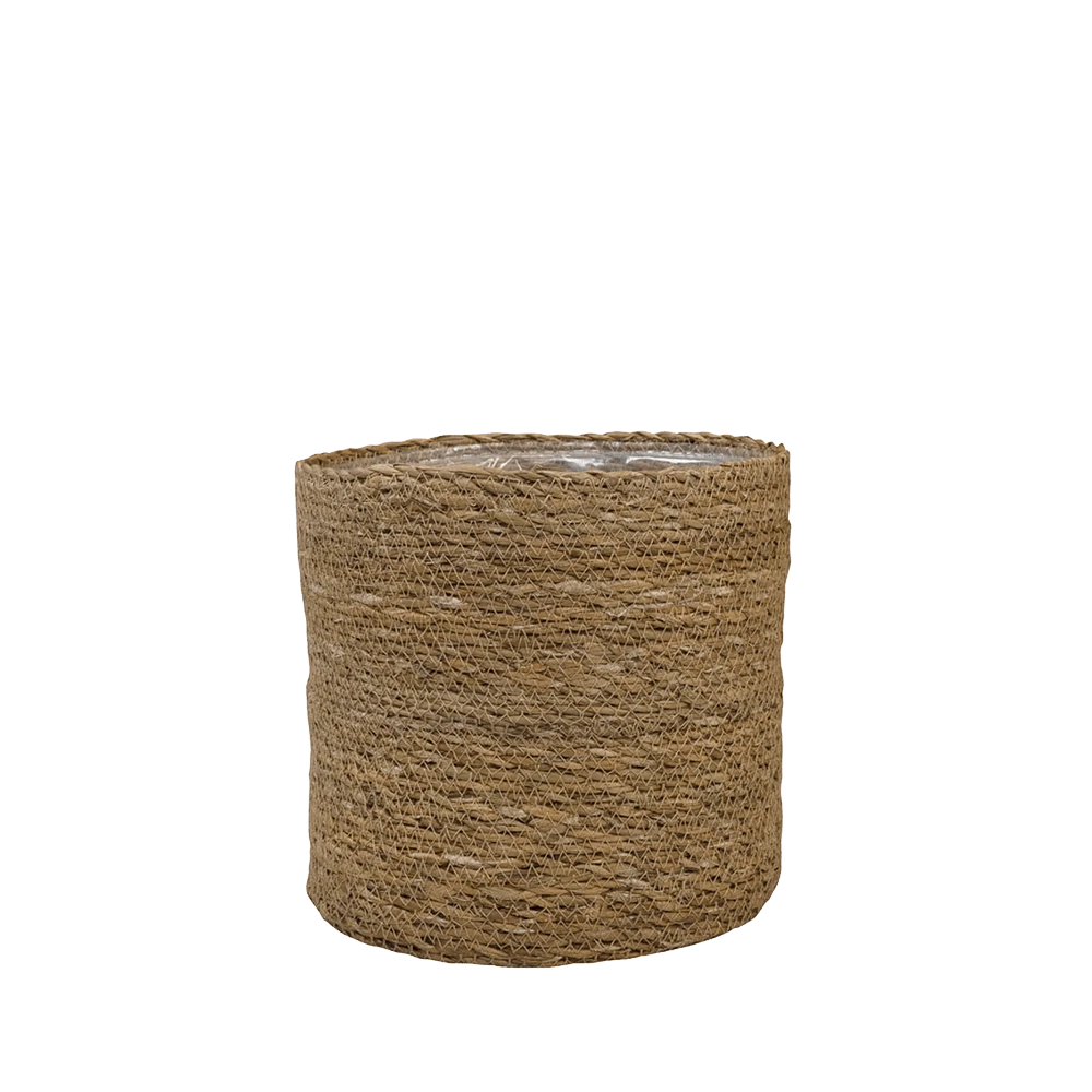 Plantenmand Stef - d25 x h25cm - Naturel Plantenmand Stef - D25 X H25cm - Naturel -Bloempot Kortings Winkel