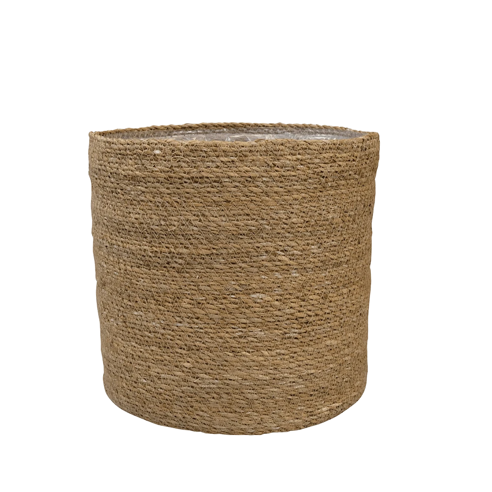 Plantenmand Stef - d31 x h31cm - Naturel Plantenmand Stef - D31 X H31cm - Naturel -Bloempot Kortings Winkel