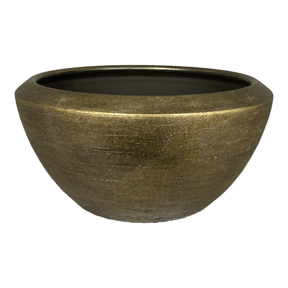 Plantenschaal Kos - d25 x h16cm - Goud Plantenschaal Kos - D25 X H16cm - Goud -Bloempot Kortings Winkel plantenschaal kos goud plantenschaal 1 1 3