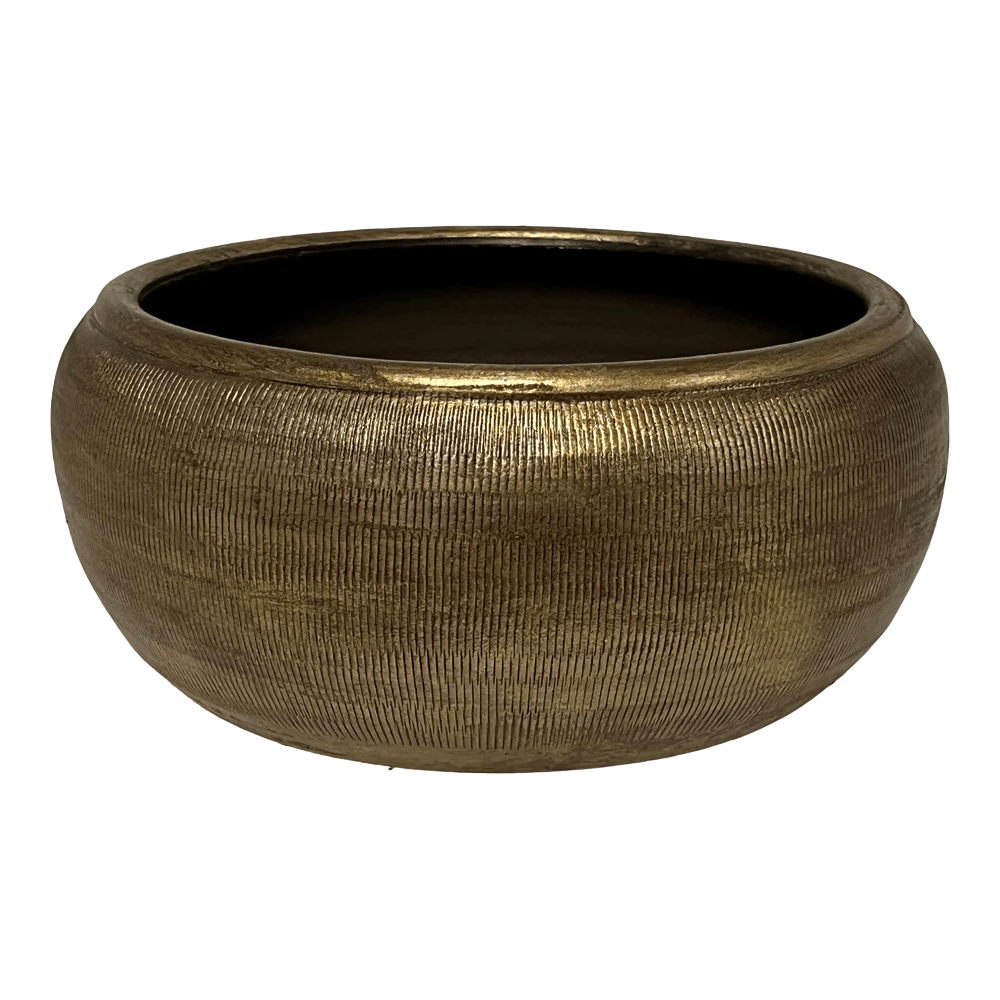 Plantenschaal Phoenix - d29 x h13cm - Goud Plantenschaal Phoenix - D29 X H13cm - Goud -Bloempot Kortings Winkel
