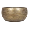 Plantenschaal Steef - D32 X H15cm - Industrieel Goud -Bloempot Kortings Winkel plantenschaal steef d32 x h15cm industrieel goud plantenschaal 1 1