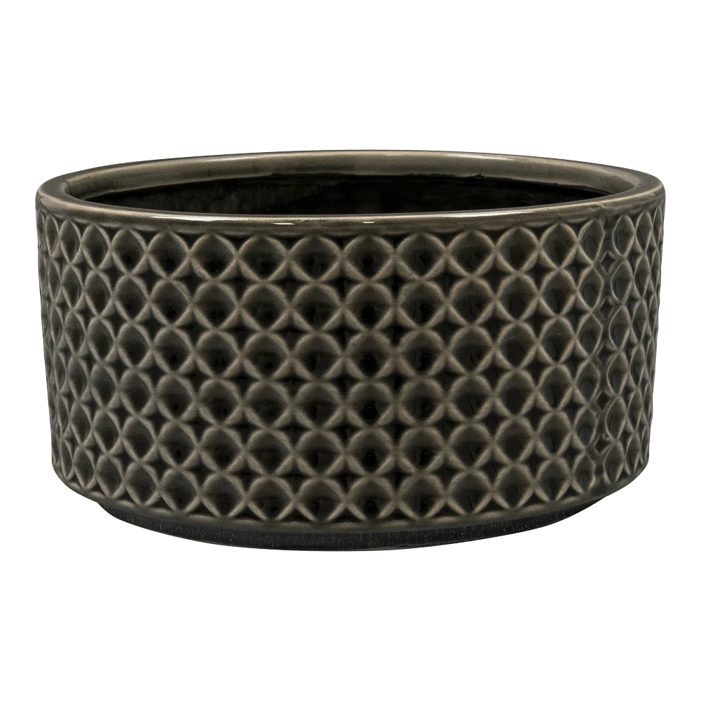 Plantenschaal Thies - d20 x h10cm - Antraciet Plantenschaal Thies - D20 X H10cm - Antraciet -Bloempot Kortings Winkel