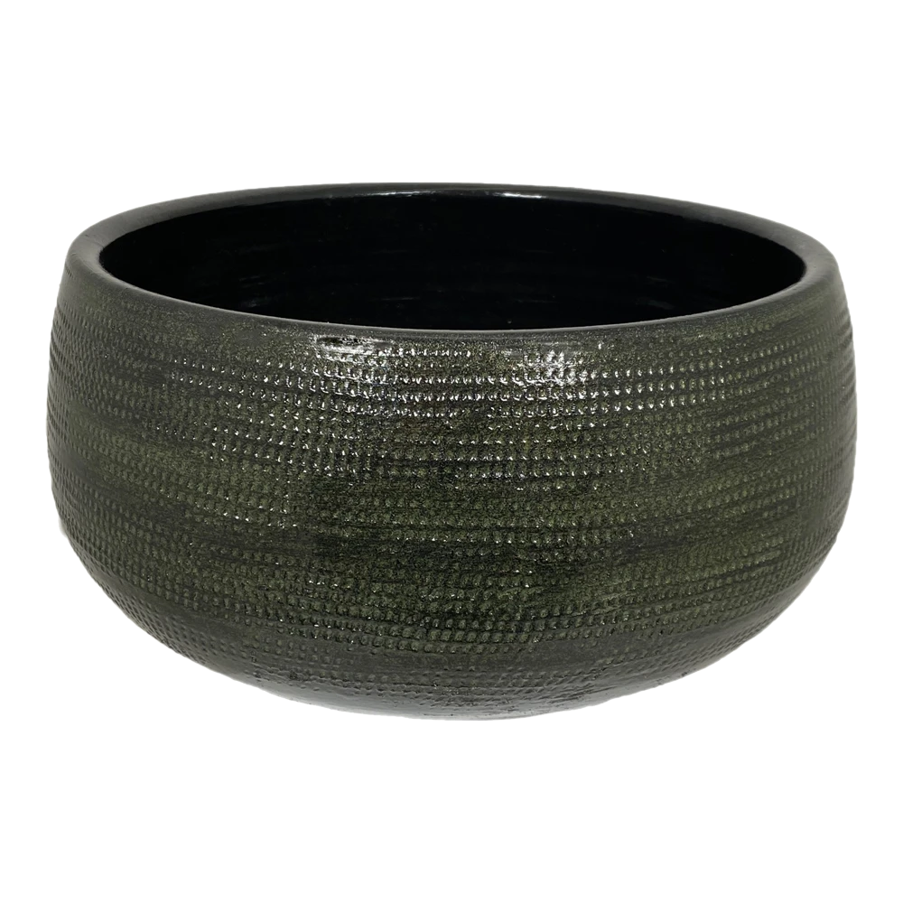 Plantenschaal Tokio - d24 x h12cm - Groen Plantenschaal Tokio - D24 X H12cm - Groen -Bloempot Kortings Winkel