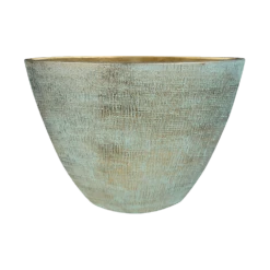 Bloempot Ryan Ovaal - L46 X B18 X H35cm - Shiny Blue