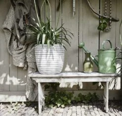 Capi Bloempot Bol Nature Row NL - D35 X H34cm - Ivoor -Bloempot Kortings Winkel pot bol row nl 35x34 ivoor bloempot 6 9