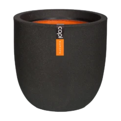 Capi Bloempot Bol Urban Smooth NL - D35 X H34cm - Zwart