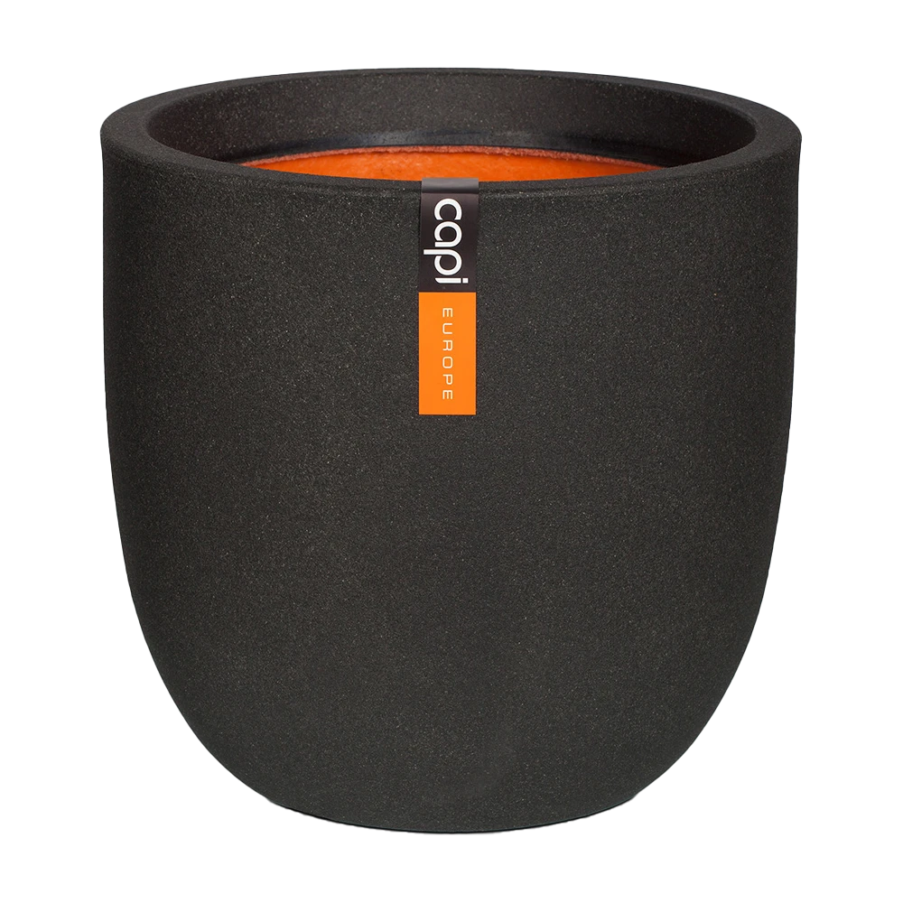 Capi Bloempot bol Urban Smooth NL - d54 x h52cm - Zwart Capi Bloempot Bol Urban Smooth NL - D54 X H52cm - Zwart -Bloempot Kortings Winkel