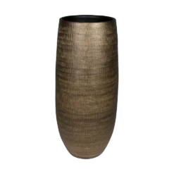 Bloempot Ryan Hoog - D21 X H68cm - Shiny Gold