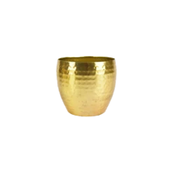 Bloempot Kody Metaal - D21 X H16cm - Goud