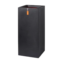 Capi Plantenbak Rechthoek Urban Smooth NL - L36 X B36 X H79cm - Zwart