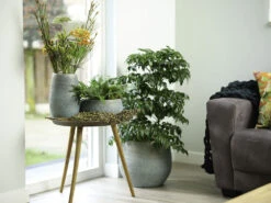 Bloempot Ryan - D26 X H26cm - Shiny Blue -Bloempot Kortings Winkel pot ryan shiny blue keramiek d26 h26 bloempot 7 10