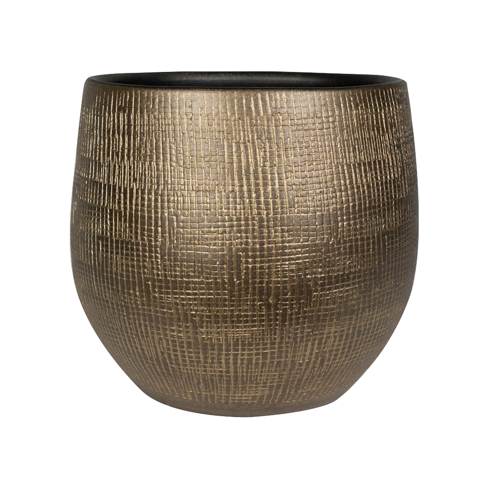 Bloempot Ryan - d31 x h28cm - Shiny gold Bloempot Ryan - D31 X H28cm - Shiny Gold -Bloempot Kortings Winkel pot ryan shiny gold d31 h28 bloempot 1