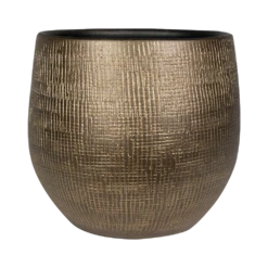 Bloempot Ryan - D36 X H32cm - Shiny Gold