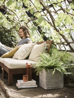 Bloempot Kortings Winkel -Bloempot Kortings Winkel pot vierkant rib nl 40x40x40 ivoor plantenbak 6 9