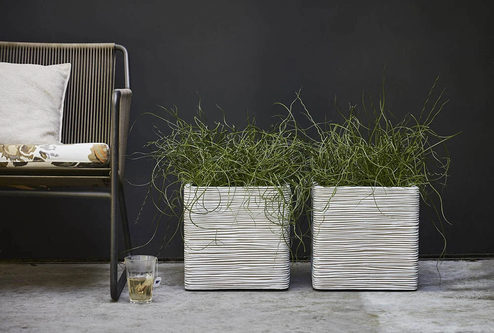 Capi Plantenbak vierkant Nature Rib NL - l40 x b40 x h40cm - Ivoor Capi Plantenbak Vierkant Nature Rib NL - L40 X B40 X H40cm - Ivoor -Bloempot Kortings Winkel