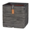 Capi Plantenbak Vierkant Nature Rib NL - L50 X B50 X H50cm - Antraciet 1 Capi Plantenbak Vierkant Nature Rib NL - L50 X B50 X H50cm - Antraciet -Bloempot Kortings Winkel pot vierkant rib nl 50x50x50 antraciet plantenbak 1 5