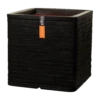 Capi Plantenbak Vierkant Nature Row NL - L40 X B40 X H40cm - Zwart -Bloempot Kortings Winkel pot vierkant row nl 40x40x40 zwart plantenbak 1 4