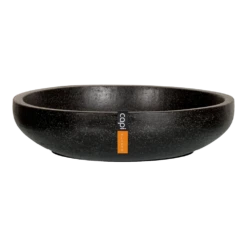 Capi Plantenschaal Lux Terrazo - D37 X H9cm - Zwart