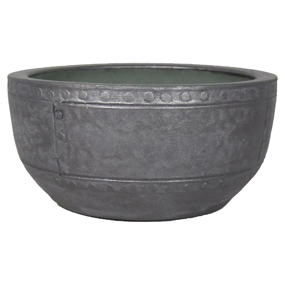 Plantenschaal Fien - d29 x h14cm - antraciet Plantenschaal Fien - D29 X H14cm - Antraciet -Bloempot Kortings Winkel schaal fien d29 h14cm industrieel zwart bloempot 1 7