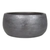 Plantenschaal Mira - D29 X H14cm - Antraciet -Bloempot Kortings Winkel schaal mira d29 h14cm industrieel plantenschaal antraciet 1
