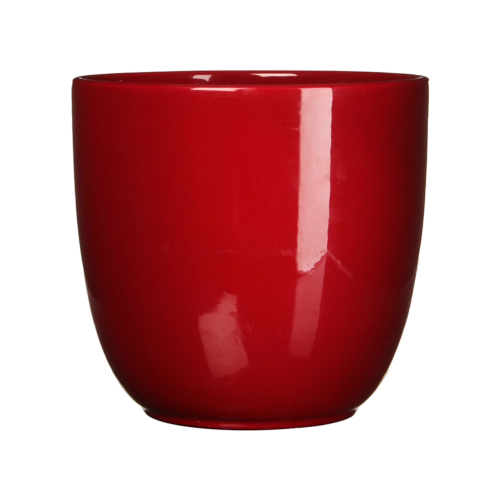 Bloempot Tusca - d31 x h28.5cm - Donkerrood Bloempot Tusca - D31 X H28.5cm - Donkerrood -Bloempot Kortings Winkel