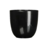 Bloempot Tusca - D25 X H23cm - Zwart -Bloempot Kortings Winkel tusca pot rond zwart h23xd25cm bloempot 1 4
