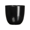 Bloempot Tusca - D28 X H25cm - Zwart -Bloempot Kortings Winkel tusca pot rond zwart h25xd28cm bloempot 1 4