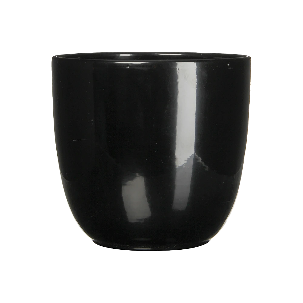 Bloempot Tusca - d28 x h25cm - Zwart Bloempot Tusca - D28 X H25cm - Zwart -Bloempot Kortings Winkel