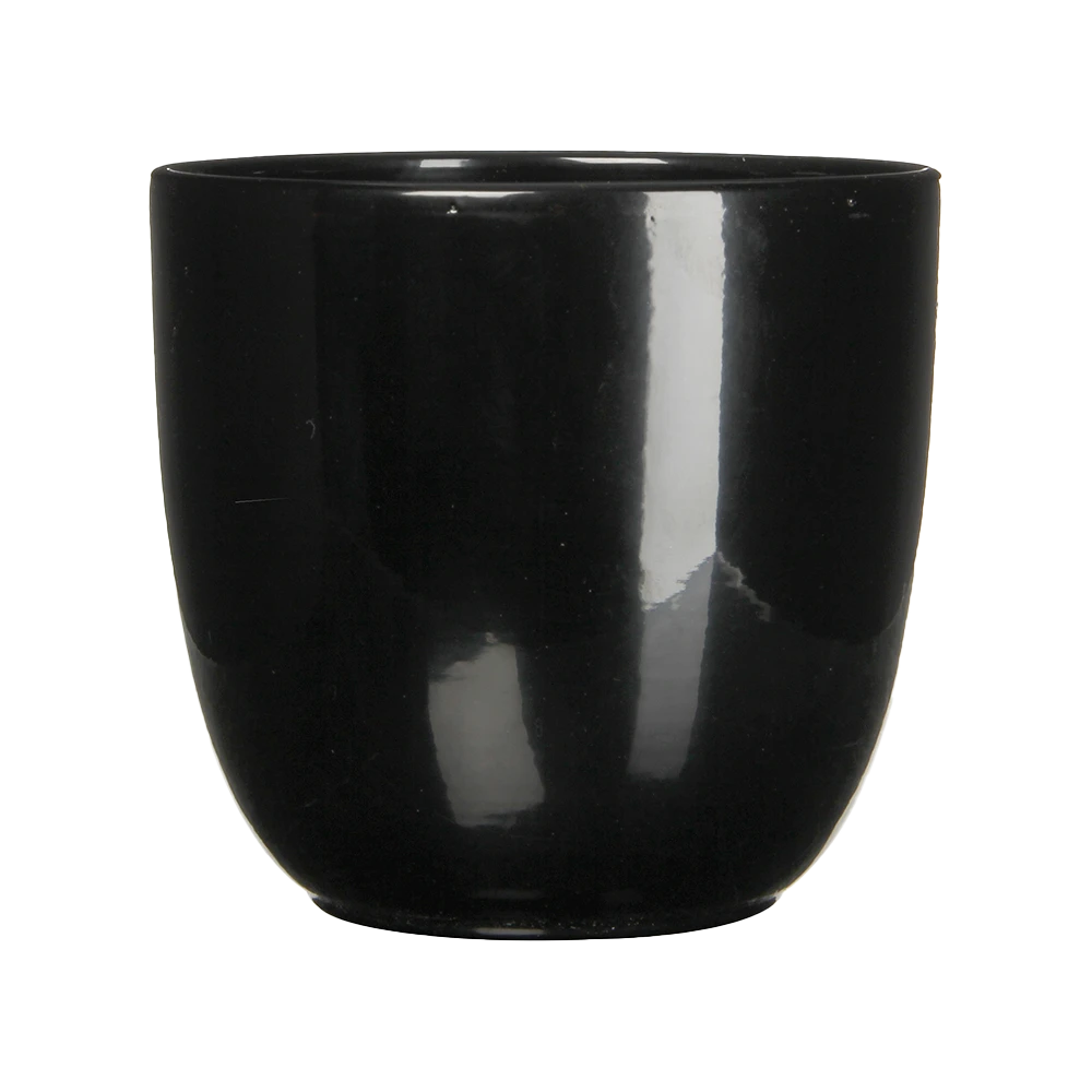 Bloempot Tusca - d31 x h28.5cm - Zwart Bloempot Tusca - D31 X H28.5cm - Zwart -Bloempot Kortings Winkel