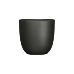 Bloempot Tusca - D25 X H23cm - Mat Zwart