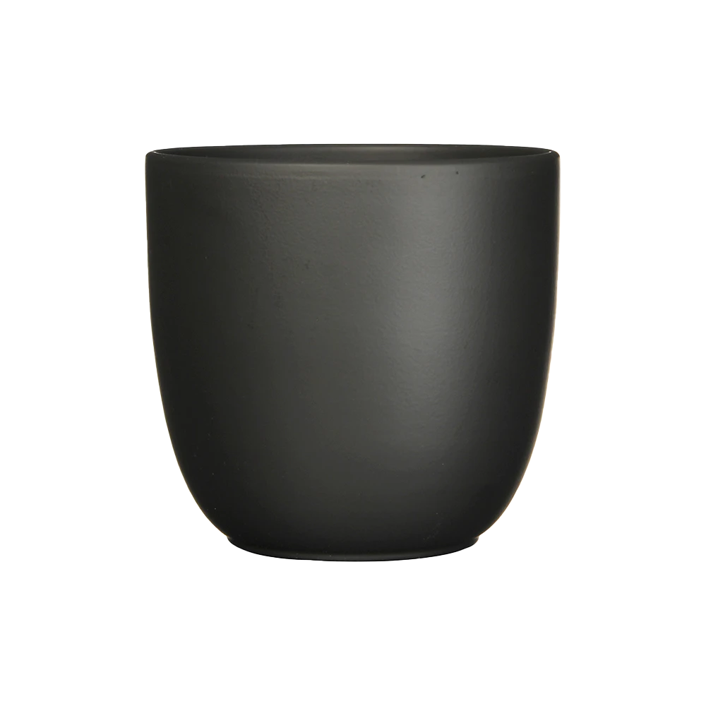Bloempot Tusca - d31 x h28.5cm - Mat zwart Bloempot Tusca - D31 X H28.5cm - Mat Zwart -Bloempot Kortings Winkel